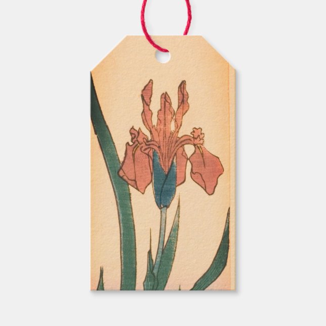 GIFT TAG JAPANESE IRIS PRINT (Front)