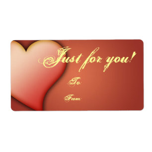 Gift Tag Label Template To/From Customisable