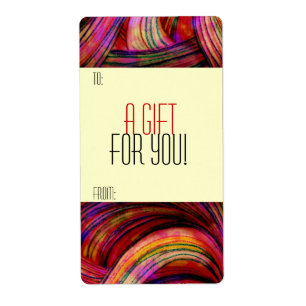 Gift Tag Label Template To/From Customisable