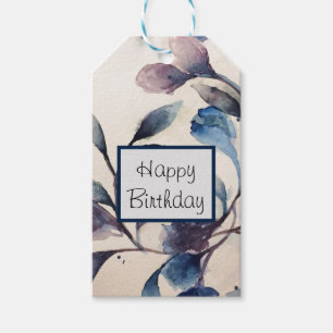 Gift Tag - Lilac Foliage Floral