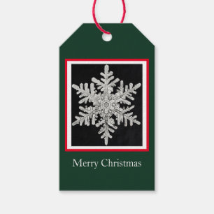 Gift Tag Merry Christmas Bentley Snowflake