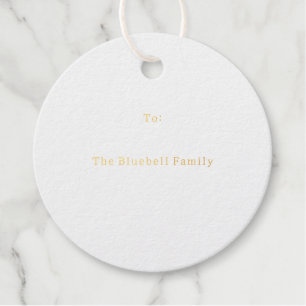 Gift Tag (Set of 12 pcs) - Personalise Family Name