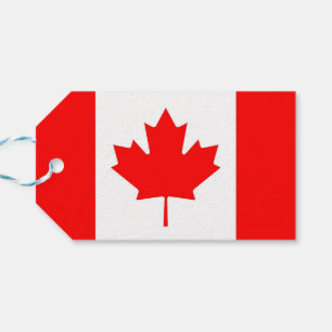 Gift Tag with Flag of Canada