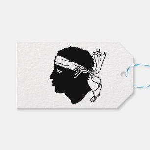 Gift Tag with Flag of Corsica, France