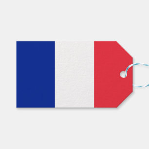 Gift Tag with Flag of France