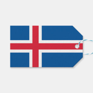 Gift Tag with Flag of Iceland