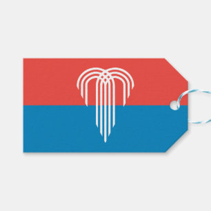 Gift Tag with Flag of Kansas City, Missouri