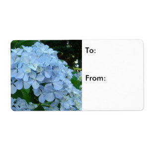 Gift Tags Blue Hydrangea Flower Garden stickers