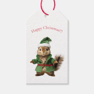 GIFT TAGS CHRISTMAS SQUIRREL