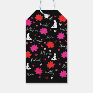 Gift Tags Inspirational Lotus Flower Affirmation