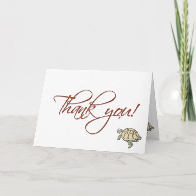 gift thank you turtle card (Front)
