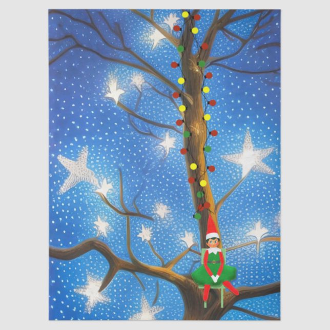 Gift Tissue/Craft Paper of Christmas Elf  (Front)