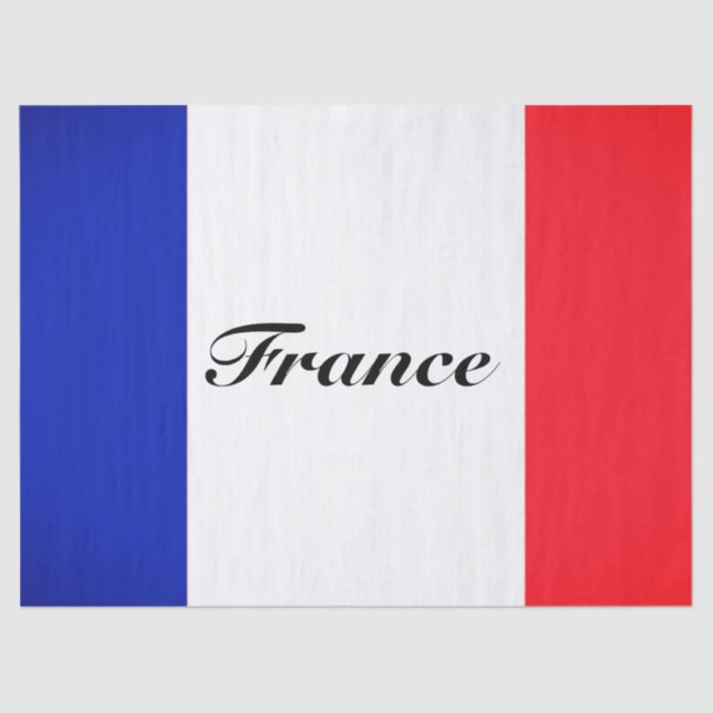 Gift Tissue Paper with French Flag (Front)