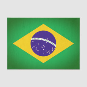 Gift Tissue Paper with image of Brazilian Flag
