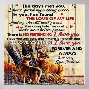 Gift To Family   To My Husband Letter Design   Poster