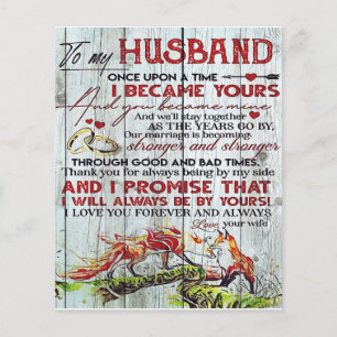 Gift To My Husband, Love Quotes Letter Flyer