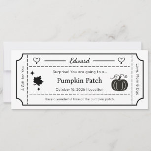 Gift Voucher, Custom Gift Card Ticket