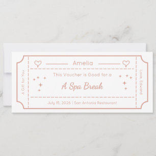 Gift Voucher, Custom Gift Ticket Card