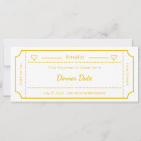 Gift Voucher, Custom Gift Ticket Card