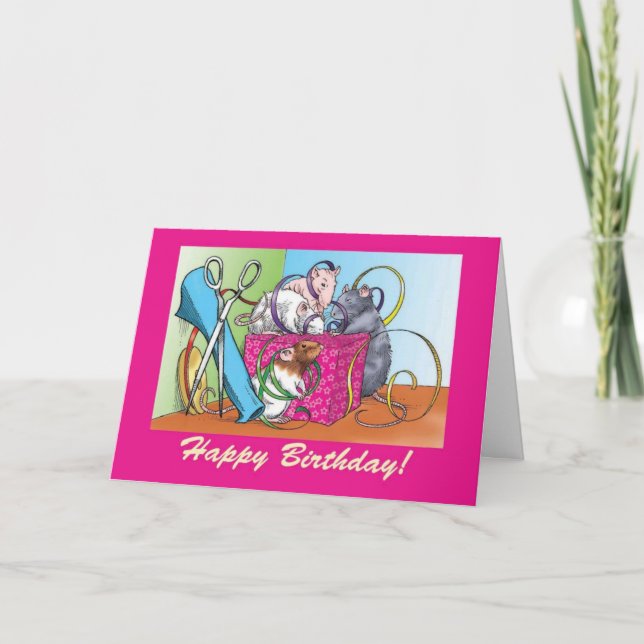 Gift Wrap Birthday Card (Front)