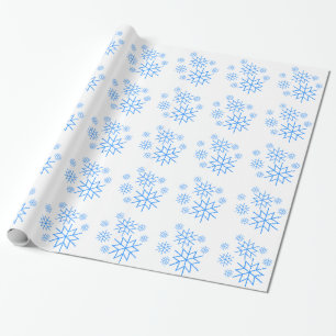 Gift Wrap - Blue Snowflakes