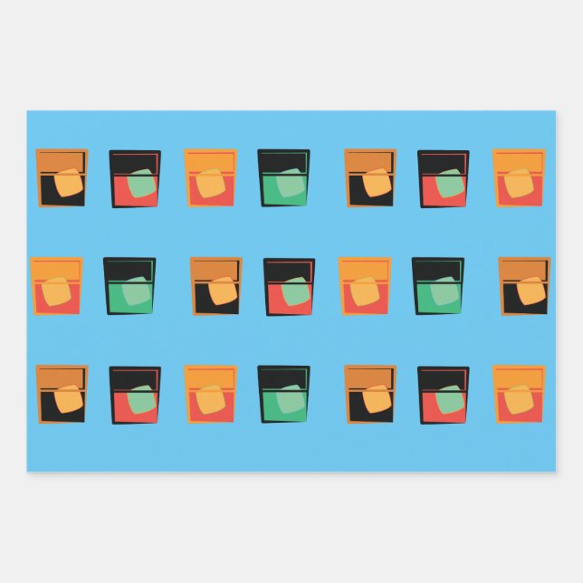 Gift Wrap - Bourbon Aficionado 3 Designs (Front 3)