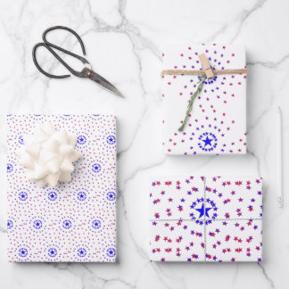 Gift Wrap - Circles of Stars