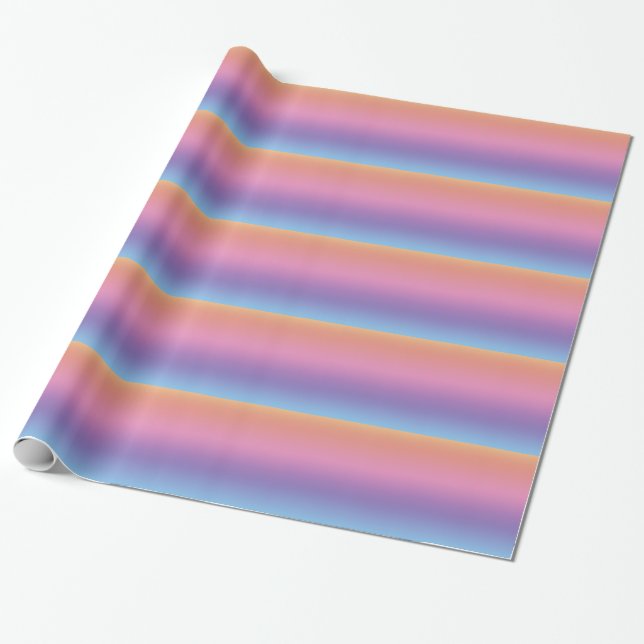 Gift Wrap -Cool Colours of Rainbow (Unrolled)