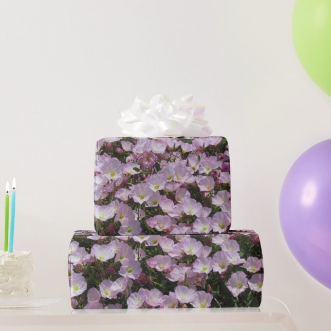 Gift Wrap - Field of Pink Primrose (Party Gifts)