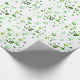 Gift Wrap - Jumbled Holly Leaves