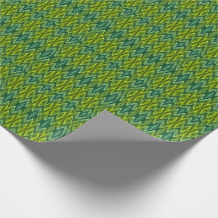 Gift Wrap - Kaleidoscopic Pattern in Greens