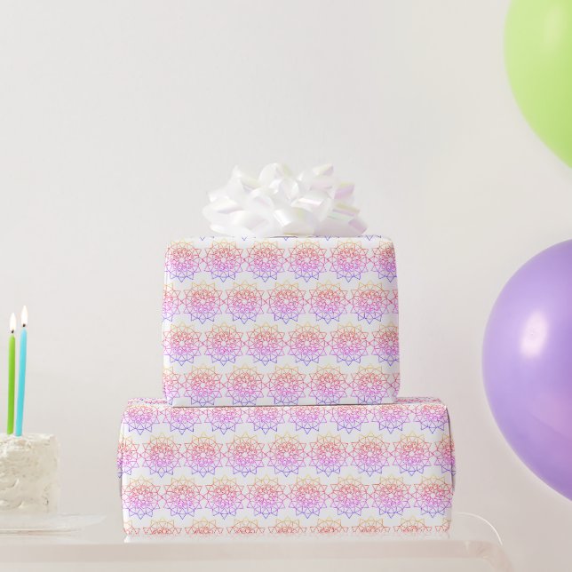 Gift Wrap - Mandala Outline in Pastel Colours (Party Gifts)