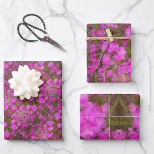 Gift Wrap Paper Purple Rhododendron