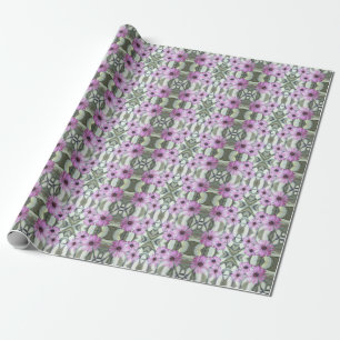 Gift Wrap Roll Purple African Daisies
