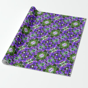 Gift Wrap Roll Woodland Violets
