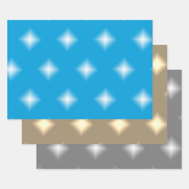 Gift Wrap Set - Christmas Stars (Set)