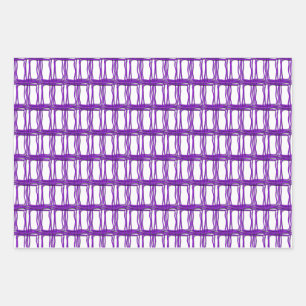 Gift Wrap Set - Woven Threads in Purple