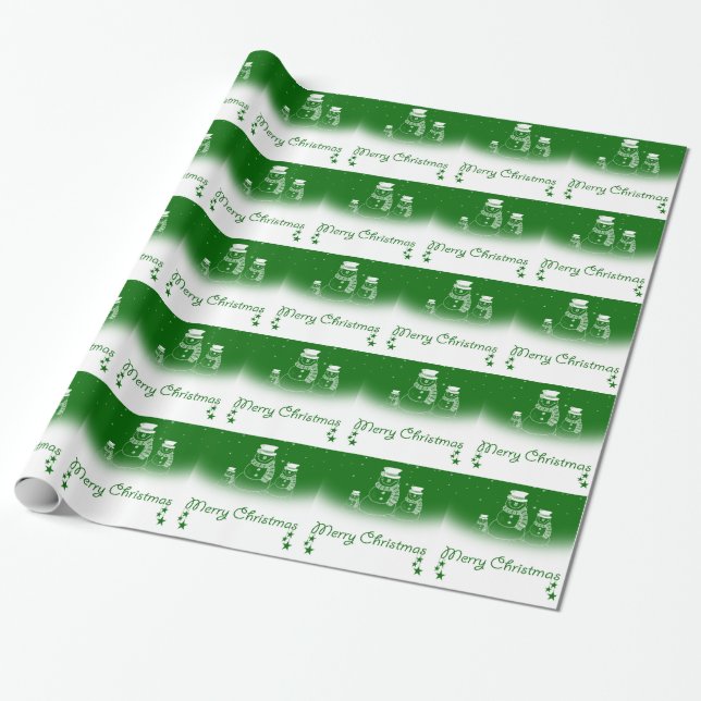 Gift Wrap/Snowman Wrapping Paper (Unrolled)