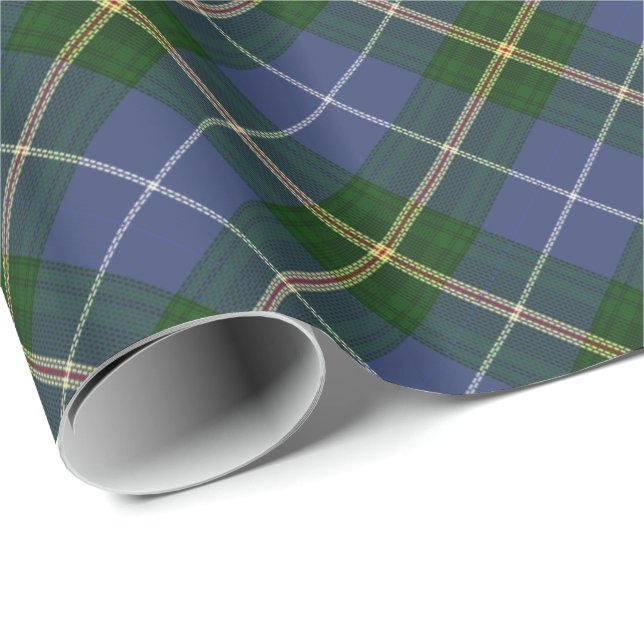 gift wrap Wrapping Paper  blue Nova Scotia Tartan (Roll Corner)