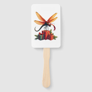 Gift-Wrapped Dragonfly Hand Fan