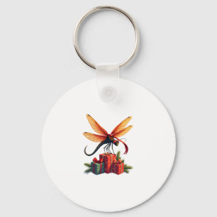Gift-Wrapped Dragonfly Key Ring