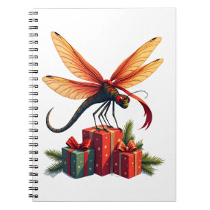 Gift-Wrapped Dragonfly Notebook