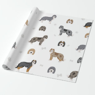 Gift Wrapping Paper featuring Various Doodle dogs
