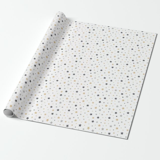 Gift Wrapping Paper Little Stars (Unrolled)