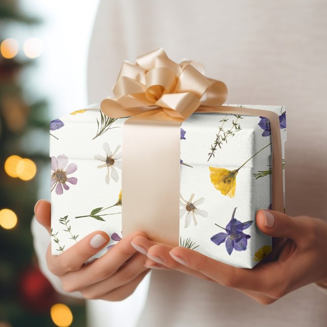Gift Wrapping Paper Wildflower Floral Garden Party (Creator Uploaded)