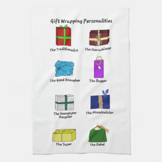 Gift Wrapping Personalities Tea Towel
