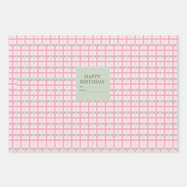 Gift wrapping supply  paper sheet (Front)