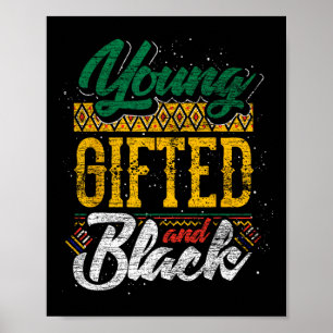 Gifted And Black Black History Month African Ameri Poster