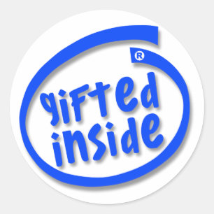 Gifted Inside Classic Round Sticker