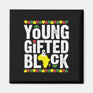 Gifted Young Black Dashiki African Pride History M Magnet